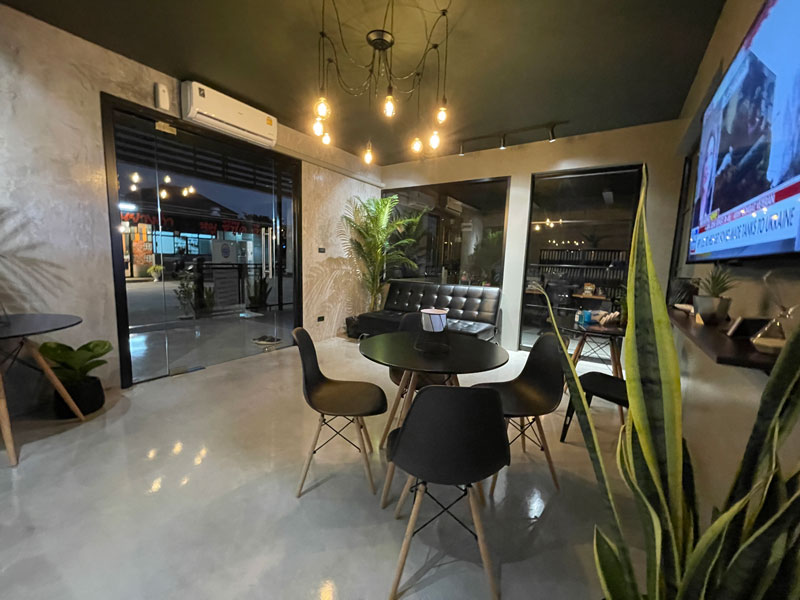 Modern client meeting area